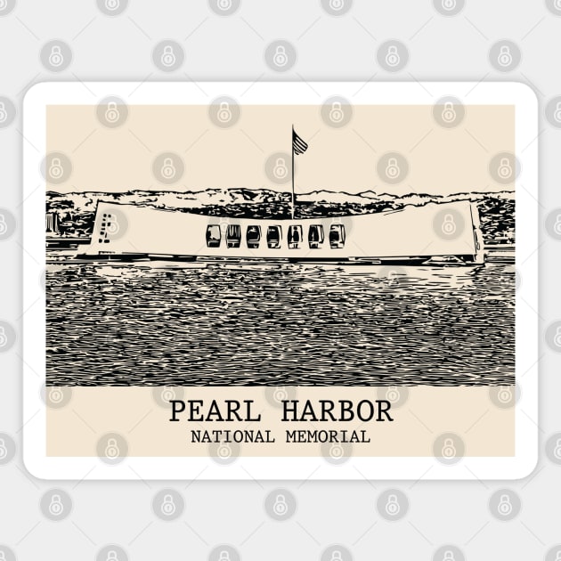 Pearl Harbor National Memorial Magnet by Lakeric